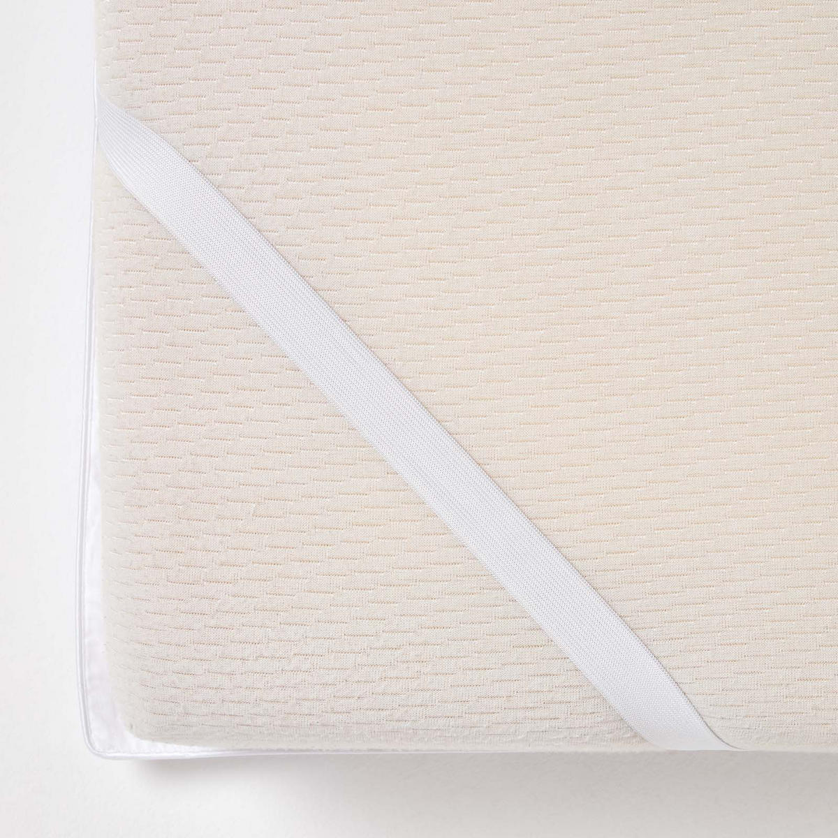 MATRATZENTOPPER 180/200 cm, Seide & Funktionsfaser - Weiß, Textil (180/200cm) - Homescapes