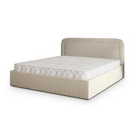 POLSTERBETT BENIRA Q 180x200 cm mit Bettkästen - Beige - Beige, Holz (180/200cm) - MASSENO