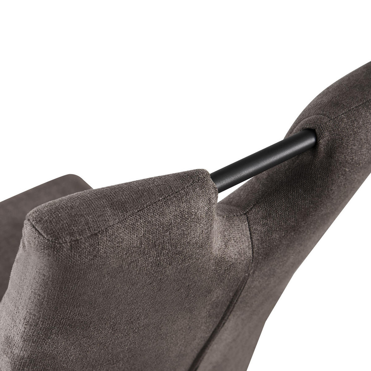 SCHWINGSTUHL SOFIA Cappuccino 2 Stück - Cappuccino, Textil/Metall (48/97/60cm) - B&D Home