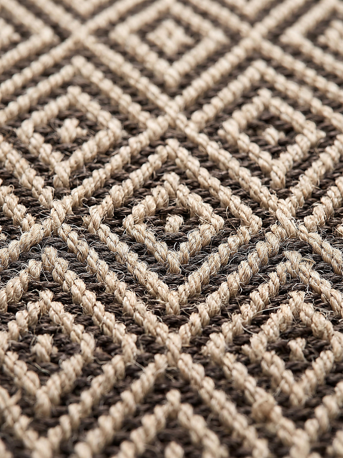 FLACHWEBTEPPICH Karo CORDEV Polypropylen Natur 160 x 230 cm - Beige, Textil (160/230cm) - KADIMA DESIGN