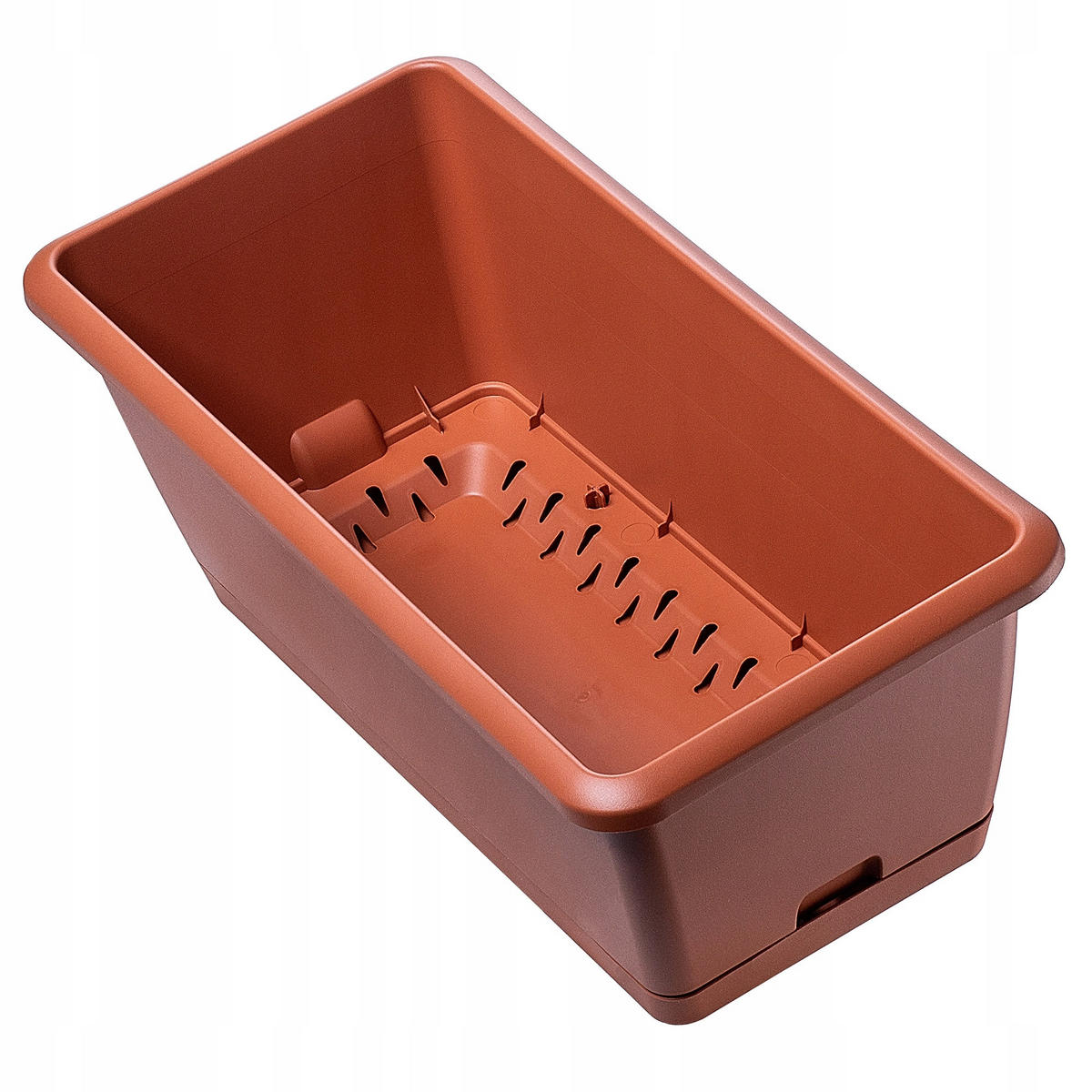 BALKONKASTEN 40 cm, Terrakotta - Terra cotta, Kunststoff (19/40cm) - KADAX