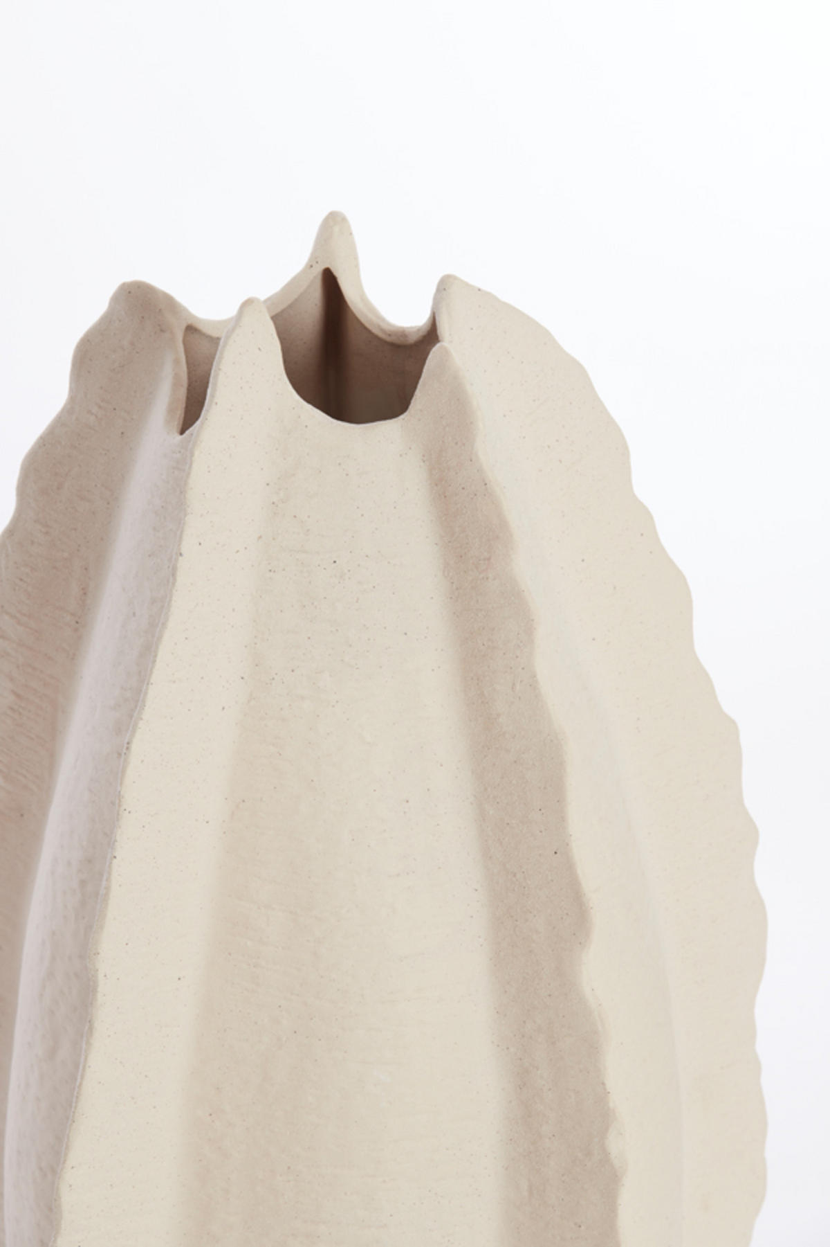 VASE Kelapa Weiß Ø37/66,5 cm - Weiß, Keramik (66.5cm) - Light & Living