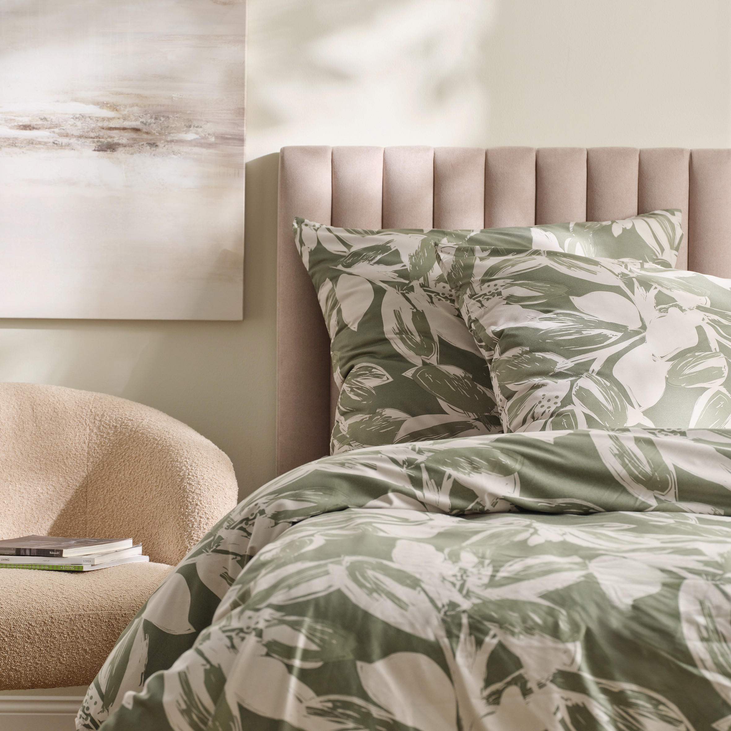 BETTWÄSCHE Remaro - Grün, Textil (200/220cm) - home&you