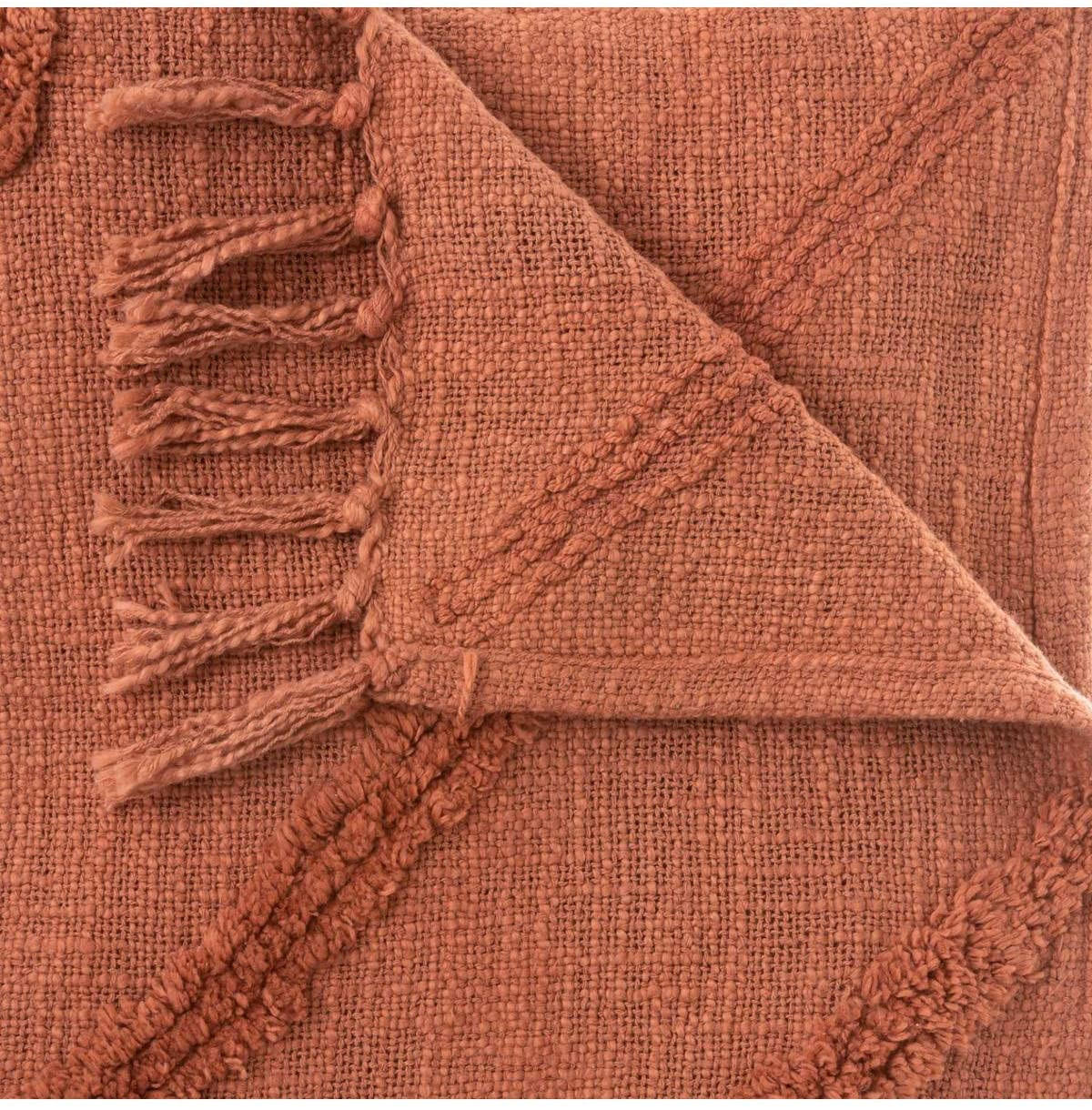 TAGESDECKE Inca 180/130 cm - Orange, Naturmaterialien (130/180cm) - Atmosphera Createur d´interieur