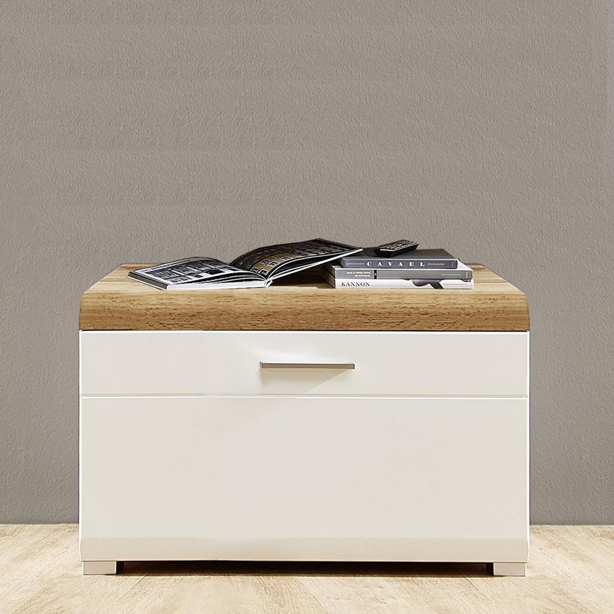WOHNZIMMER-SET 6-TLG. Faro-36 - Weiß, Holzwerkstoff (215/47/315cm) - Lomado