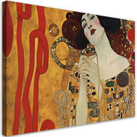 WANDBILD schöne frau g. klimt - Goldfarben, Textil (60/40cm) - Feeby