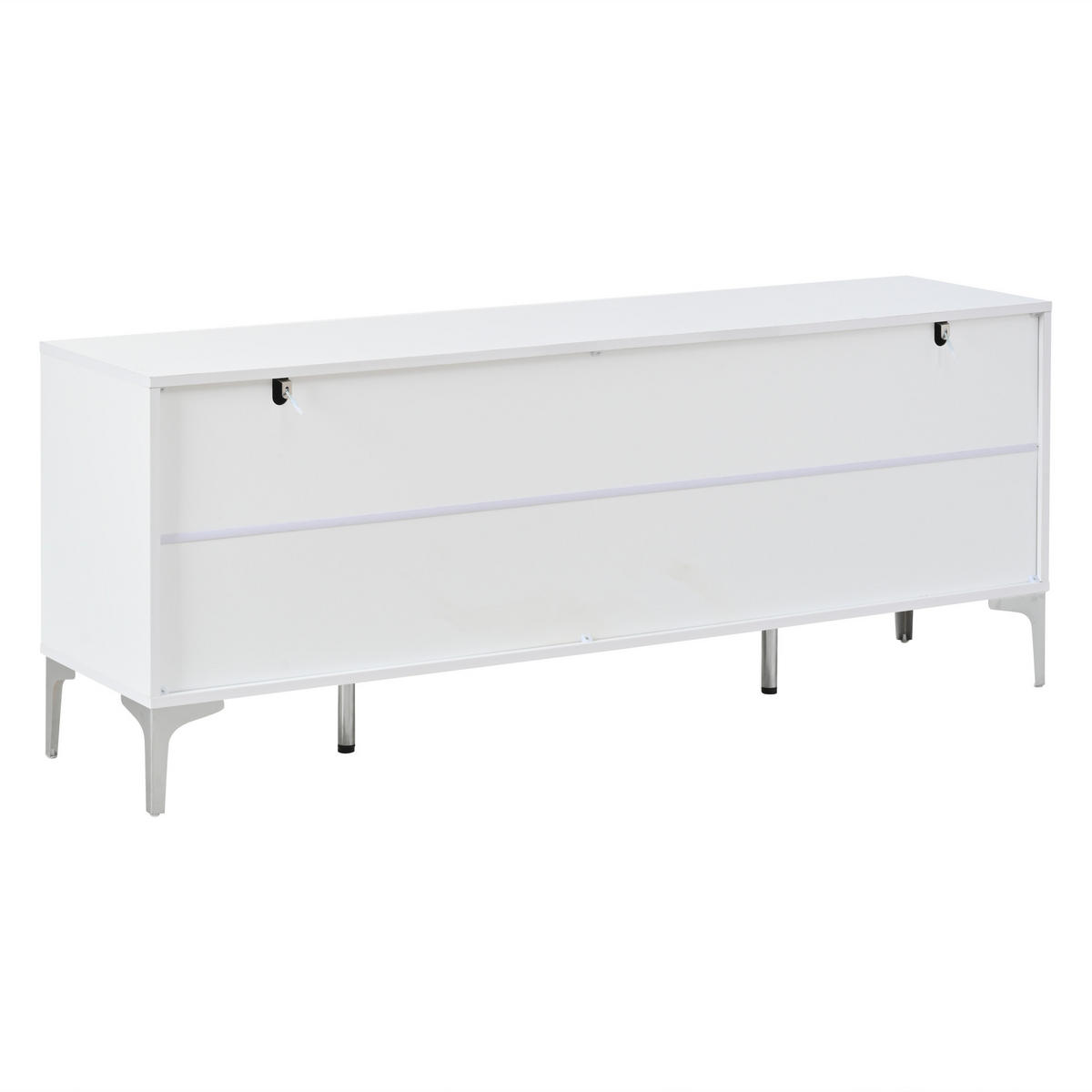 SIDEBOARD DE-37821 mit 4 Schubladen und 2 Türen Weiß - Weiß, Holzwerkstoff (150/59.5/38cm) - ComfortXL