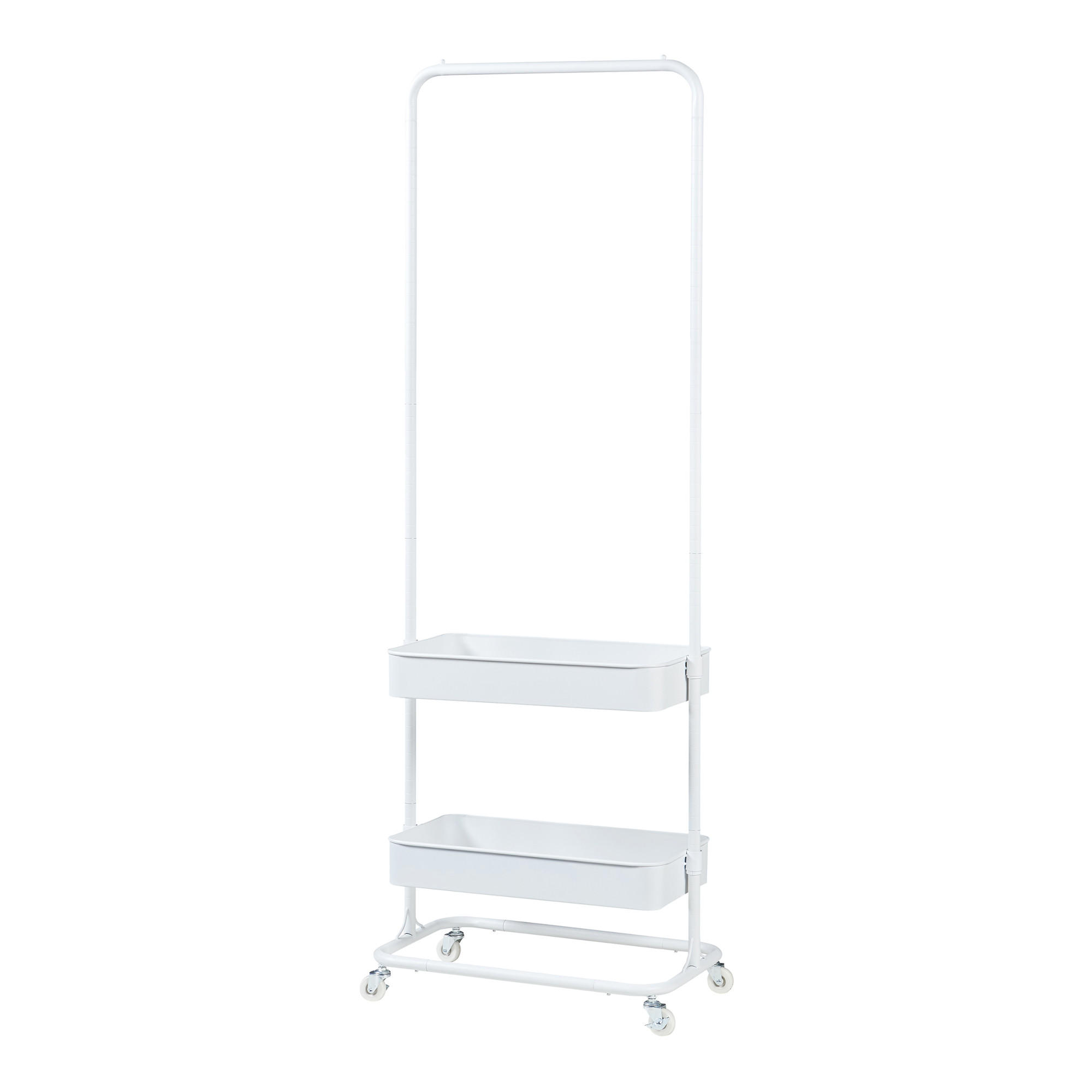 GARDEROBENSTÄNDER Kumad - Weiß, Metall (58/174.5/36cm) - [en.casa]