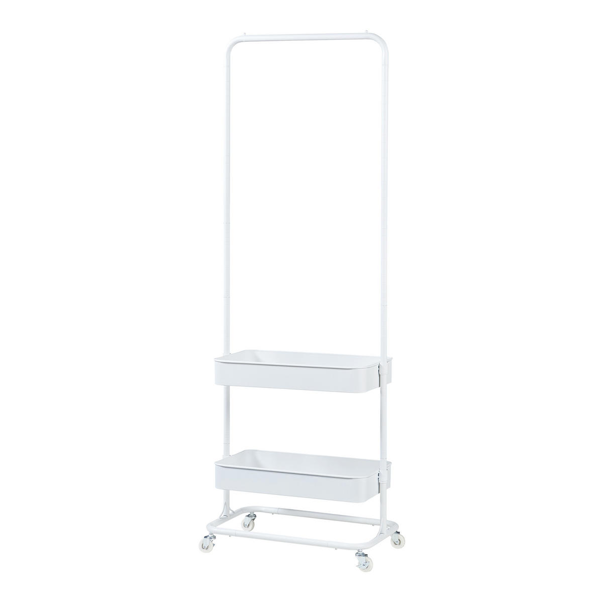 GARDEROBENSTÄNDER Kumad - Weiß, Metall (58/174.5/36cm) - [en.casa]