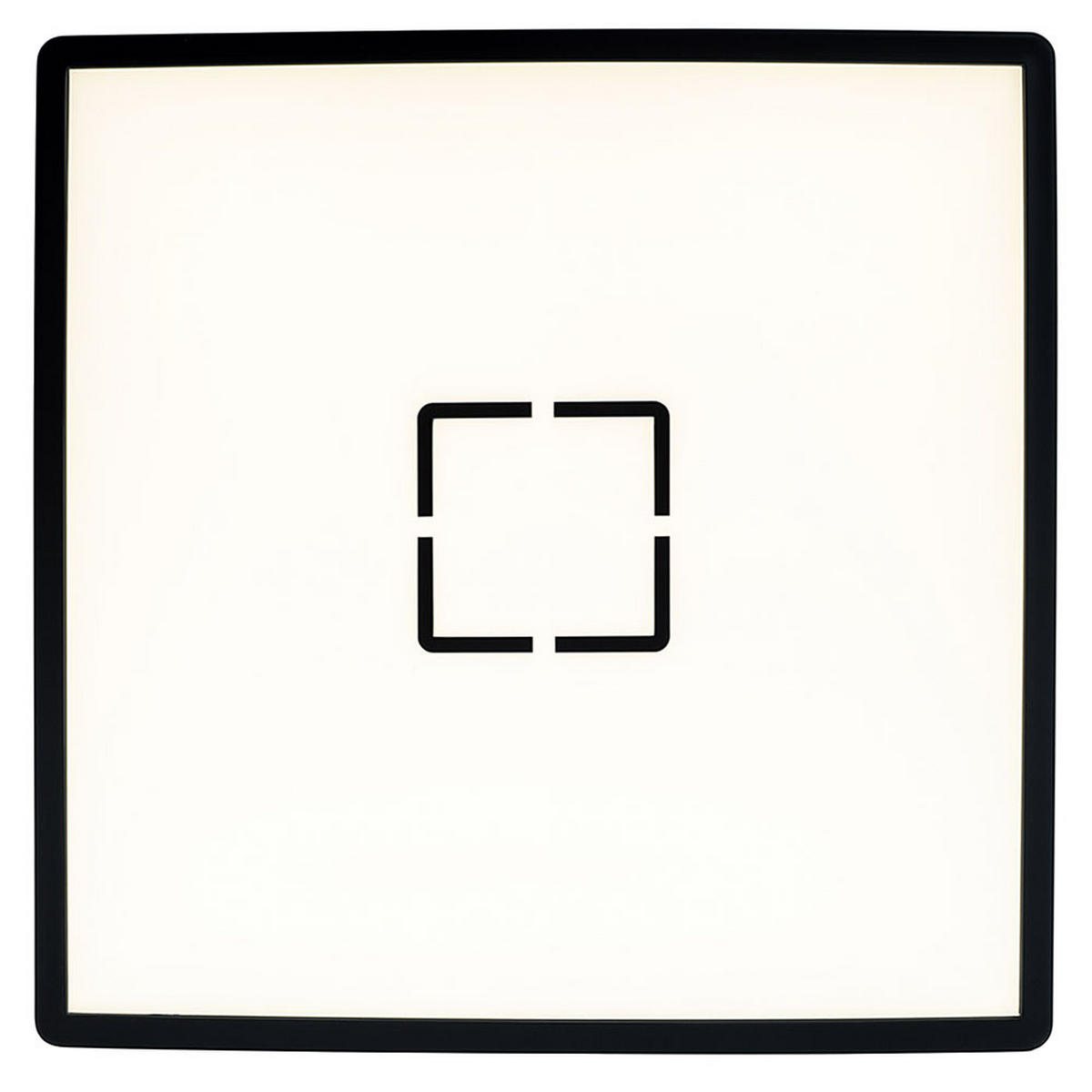 LED DECKENLEUCHTE Schwarz Backlight - Schwarz, Kunststoff (29.3/29.3/2.8cm) - Briloner