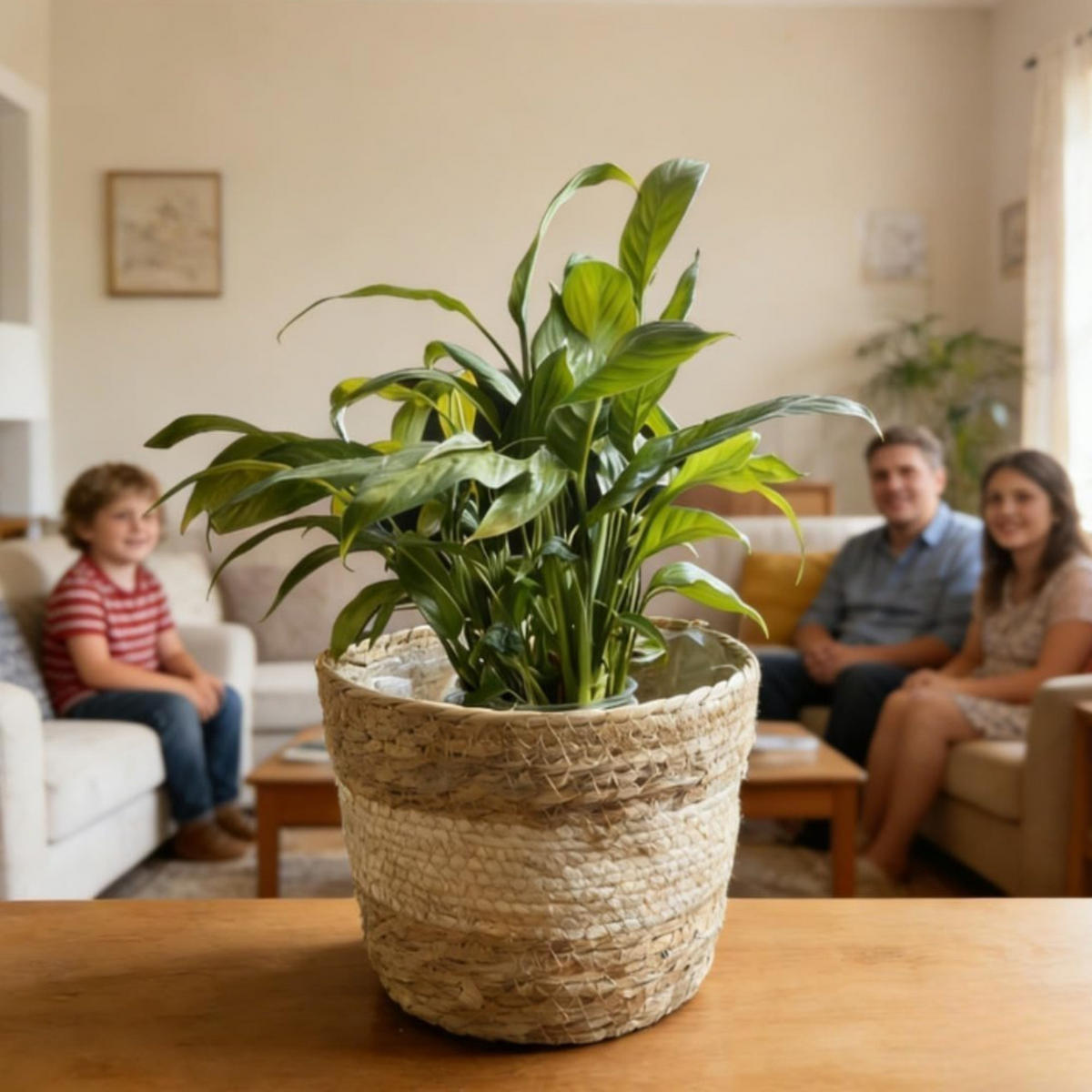 BLUMENTOPF, Geflochtenes Rattan, 19 × 13 cm, 2 Stück - Braun, Naturmaterialien (19/13cm) - Weltevree