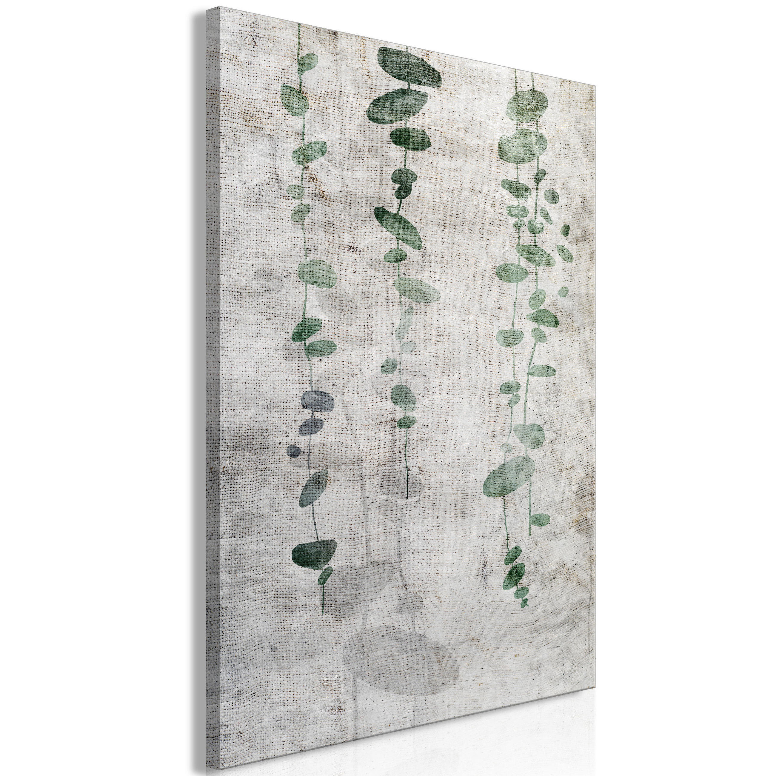 KUNSTDRUCK Grau 60/90 cm - Grau/Grün, Textil (60/90cm) - KUNSTLOFT