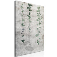 KUNSTDRUCK Grau 60/90 cm - Grau/Grün, Textil (60/90cm) - KUNSTLOFT