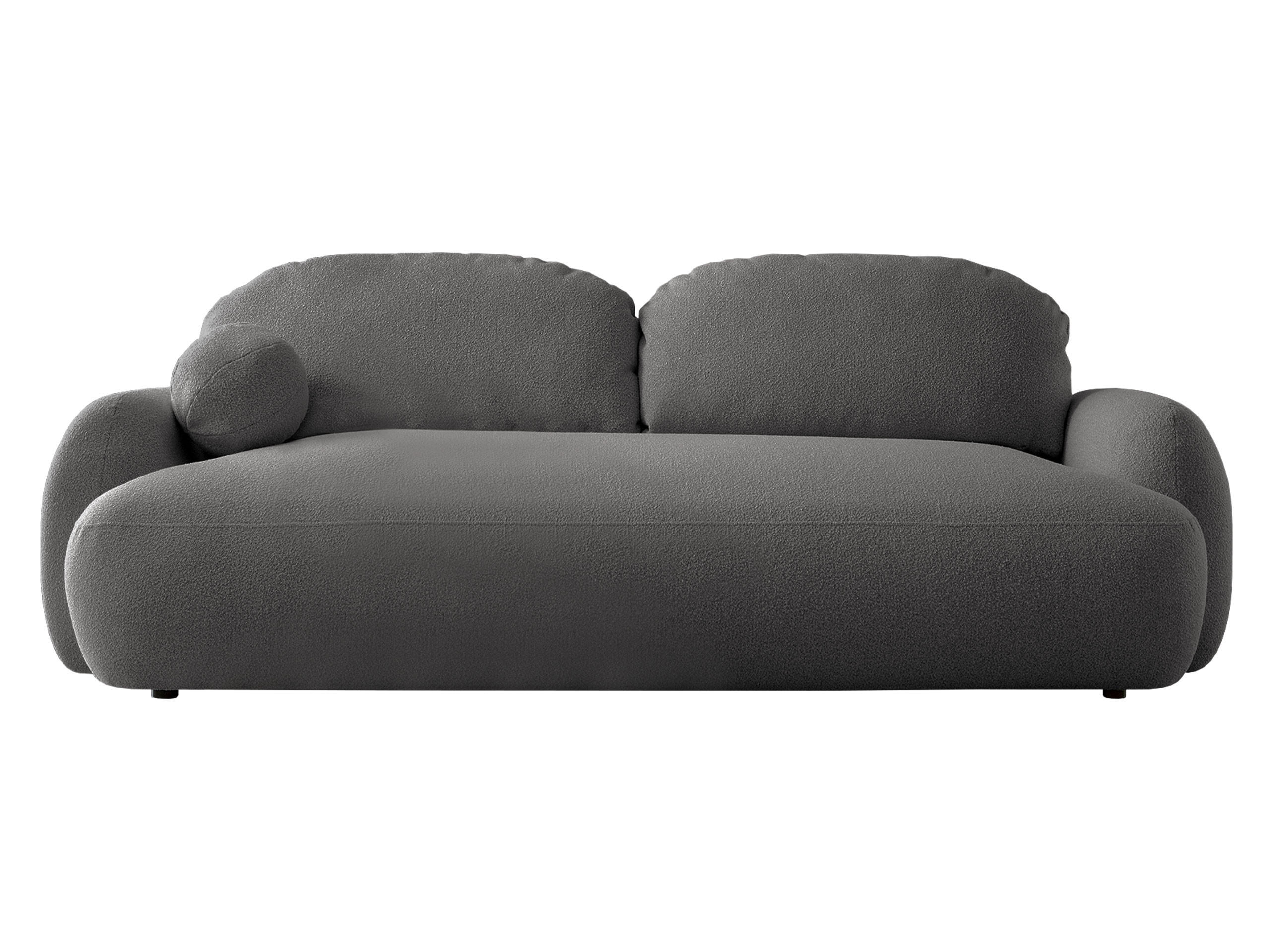 SCHLAFSOFA Mayo - Schwarz/Grau, Holzwerkstoff/Kunststoff (256/85/115cm) - MIRJAN24