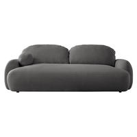 SCHLAFSOFA Mayo - Schwarz/Grau, Holzwerkstoff/Kunststoff (256/85/115cm) - MIRJAN24