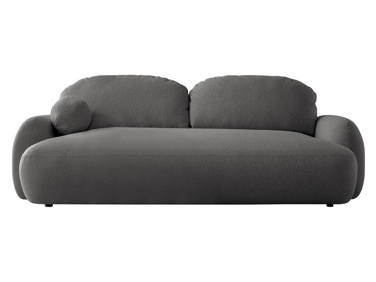 SCHLAFSOFA Mayo - Schwarz/Grau, Holzwerkstoff/Kunststoff (256/85/115cm) - MIRJAN24