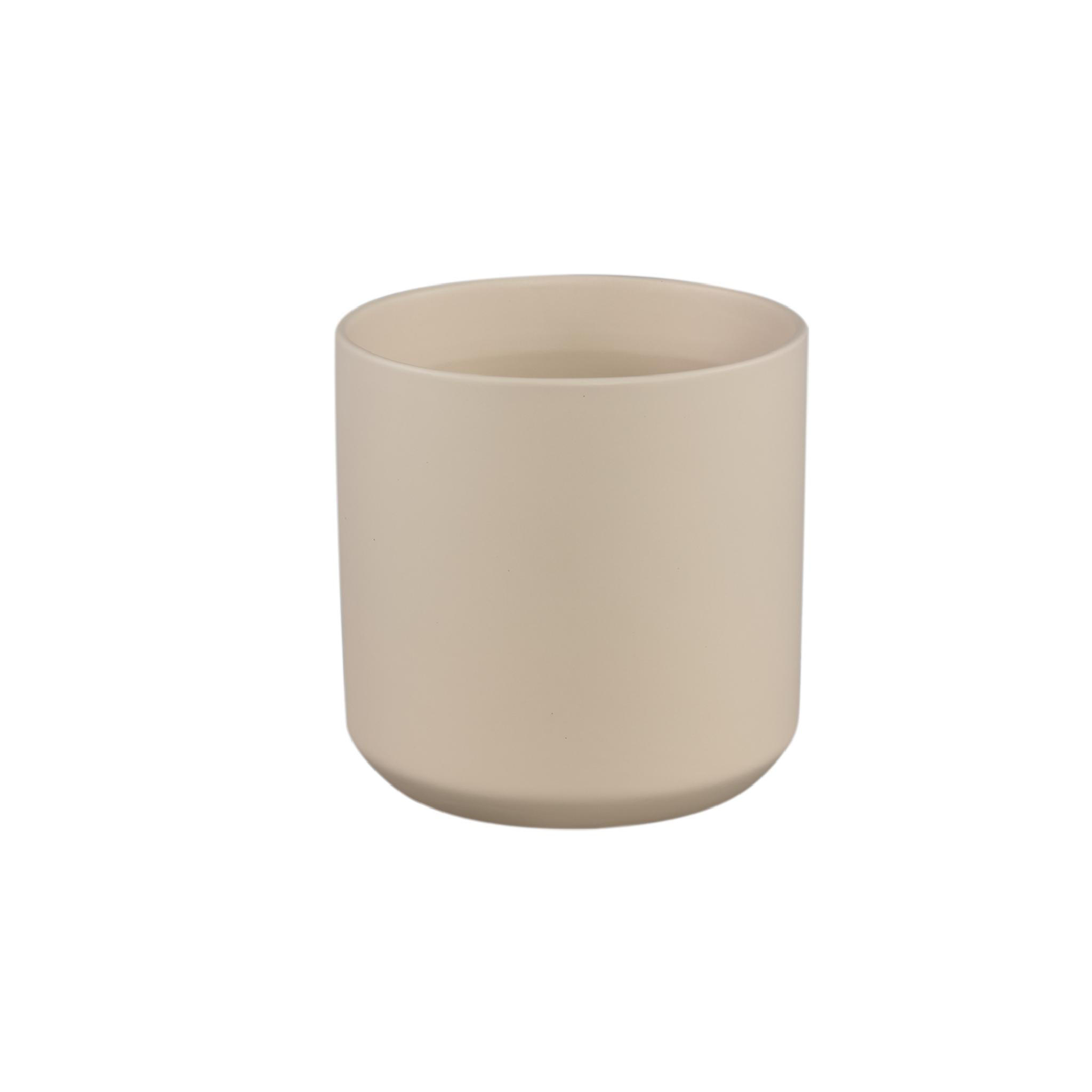 TOPF Fatima Beige 21/21/21cm - Beige, Keramik (21cm) - PTMD Collection