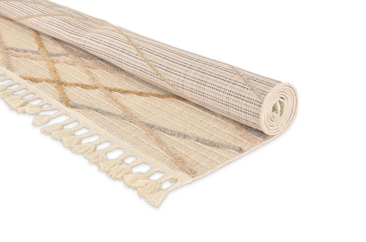 FLACHGEWEBE-TEPPICH Capo Creme/Beige 200x290 cm - Multicolor, Textil (200/290cm) - Vercai Rugs