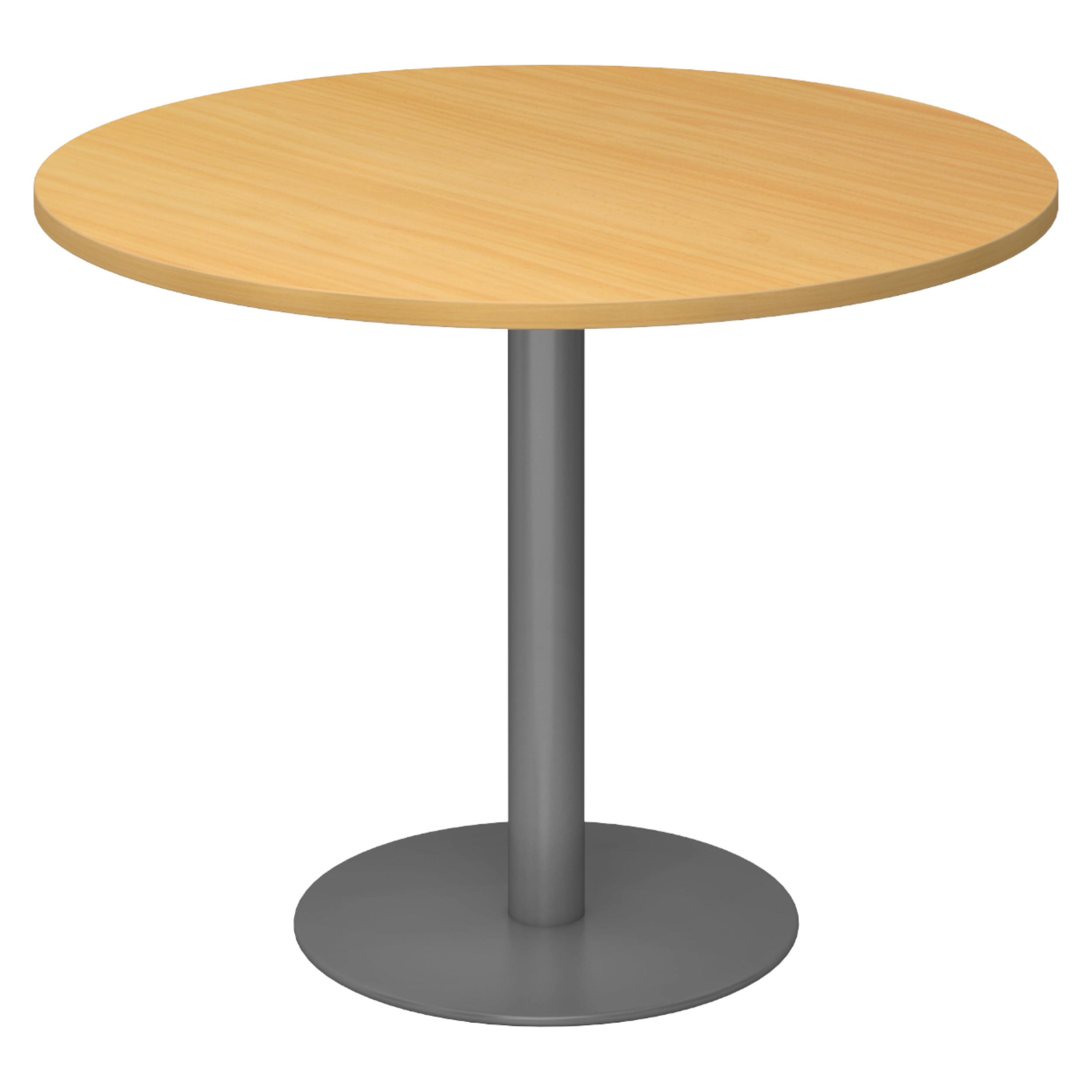 PAUSENTISCH groß STF 100/100/74,5 cm in Buchefarben/Graphitfarben - Buchefarben/Graphitfarben, Holzwerkstoff (100/100/74.5cm) - bümö