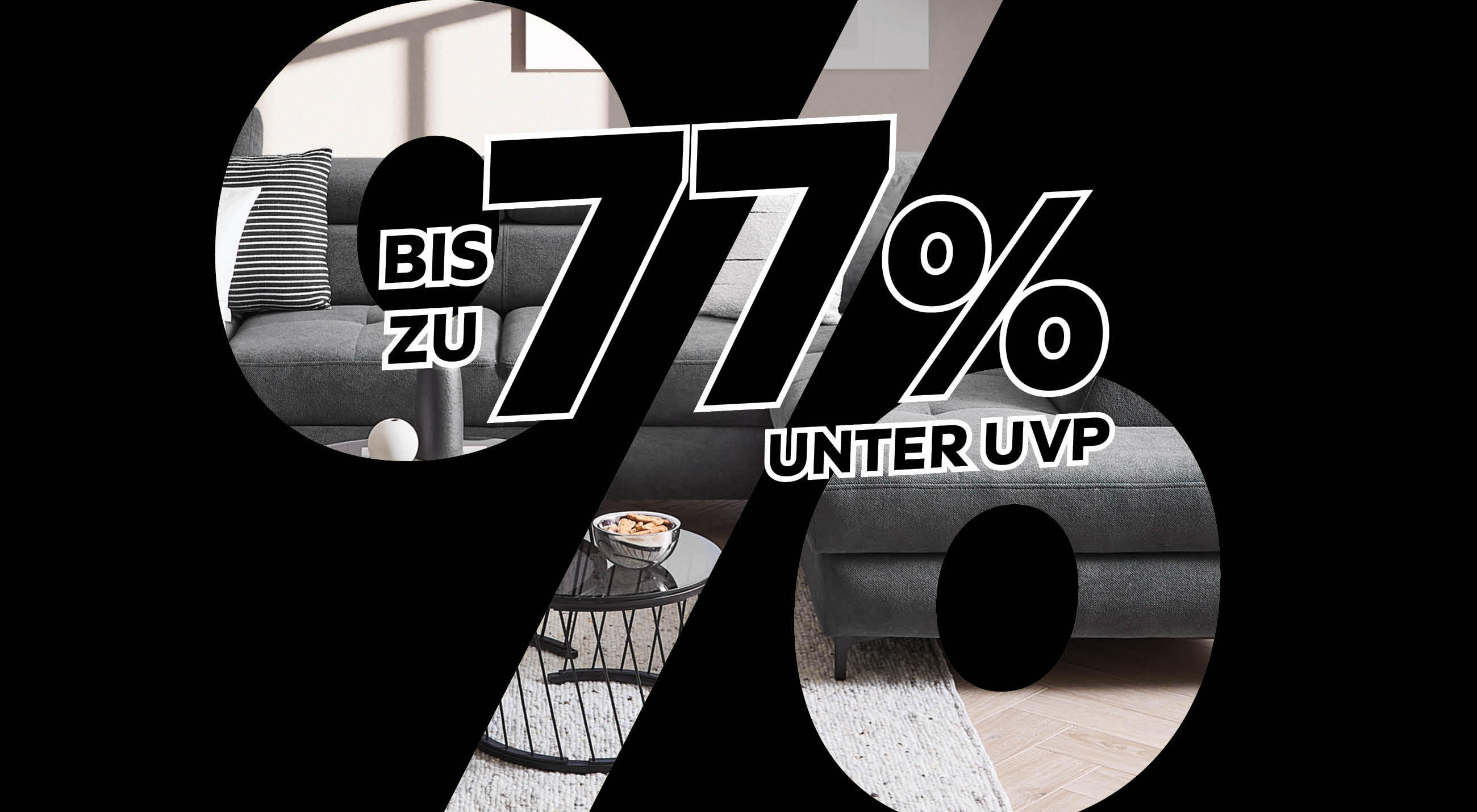 Bis zu 77% unter UVP