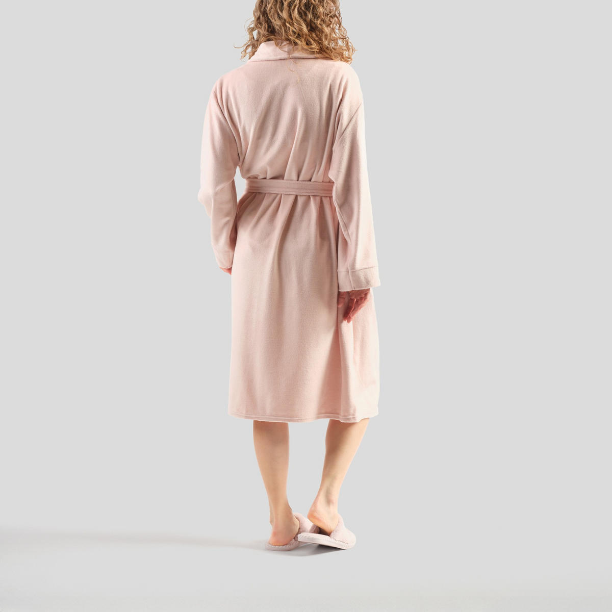 BADEMANTEL MIT BAUMWOLLE Polina - Rosa, Textil (Einheitsgrößenull) - home&you