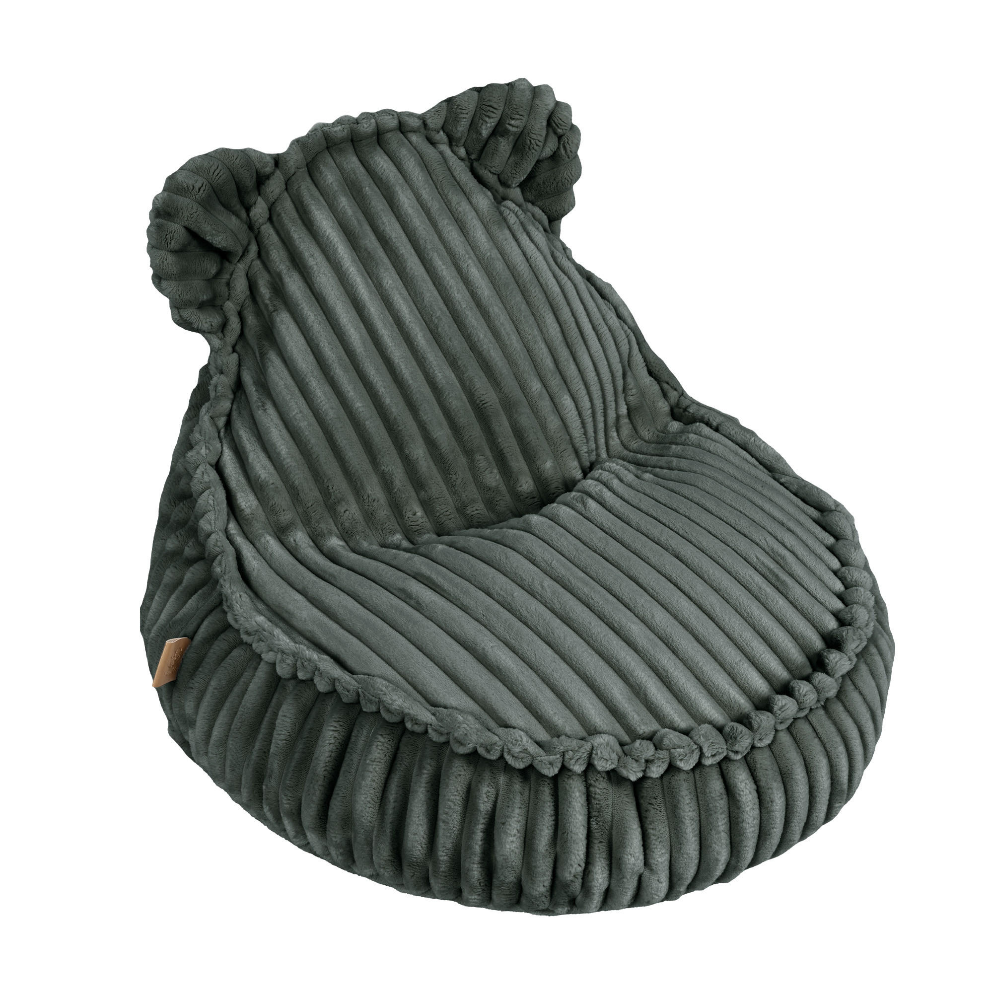 SITZSACK für Kinder, Bär, Churros, Waldgrün - Waldgrün, Textil (58/5/67cm) - MeowBaby