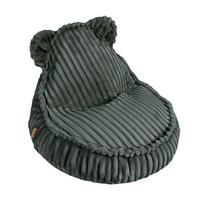 SITZSACK für Kinder, Bär, Churros, Waldgrün - Waldgrün, Textil (58/5/67cm) - MeowBaby
