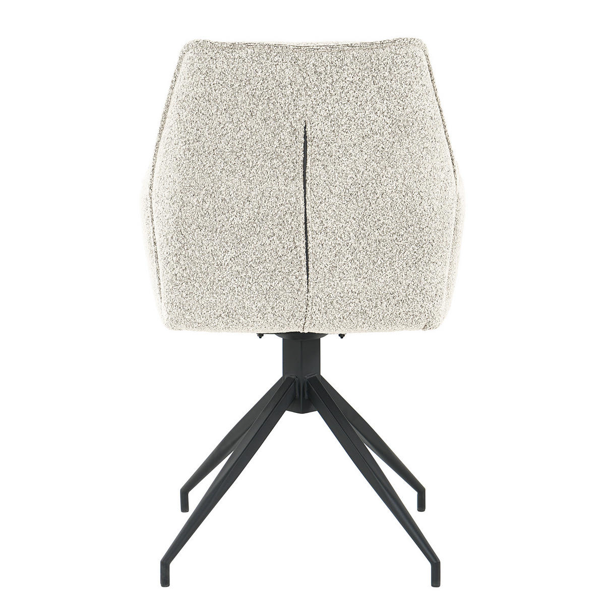 DREHBARER ARMLEHNENSTUHL - Hellgrau, Textil/Metall (58/90/60cm) - home24