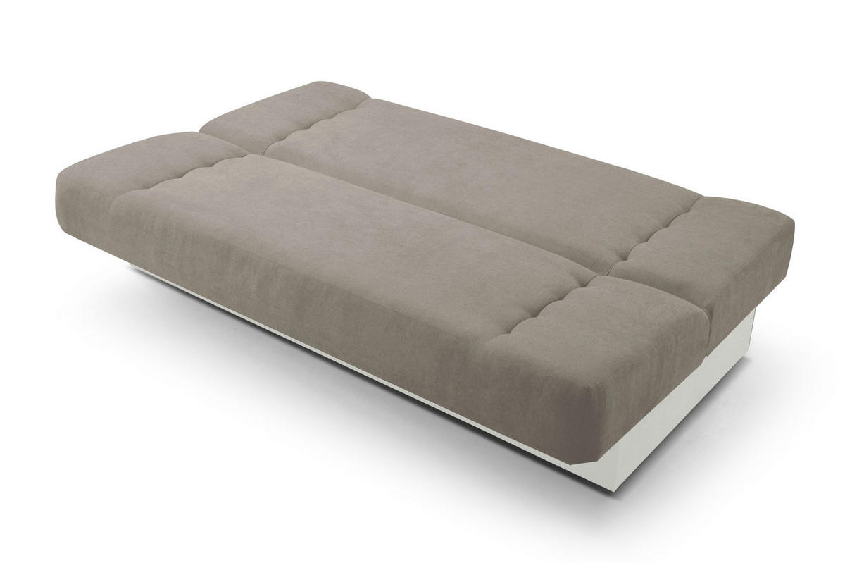 SCHLAFSOFA - Cyprus (Beige + Weiß) - Creme, Holz (192/85/92cm) - Möblo