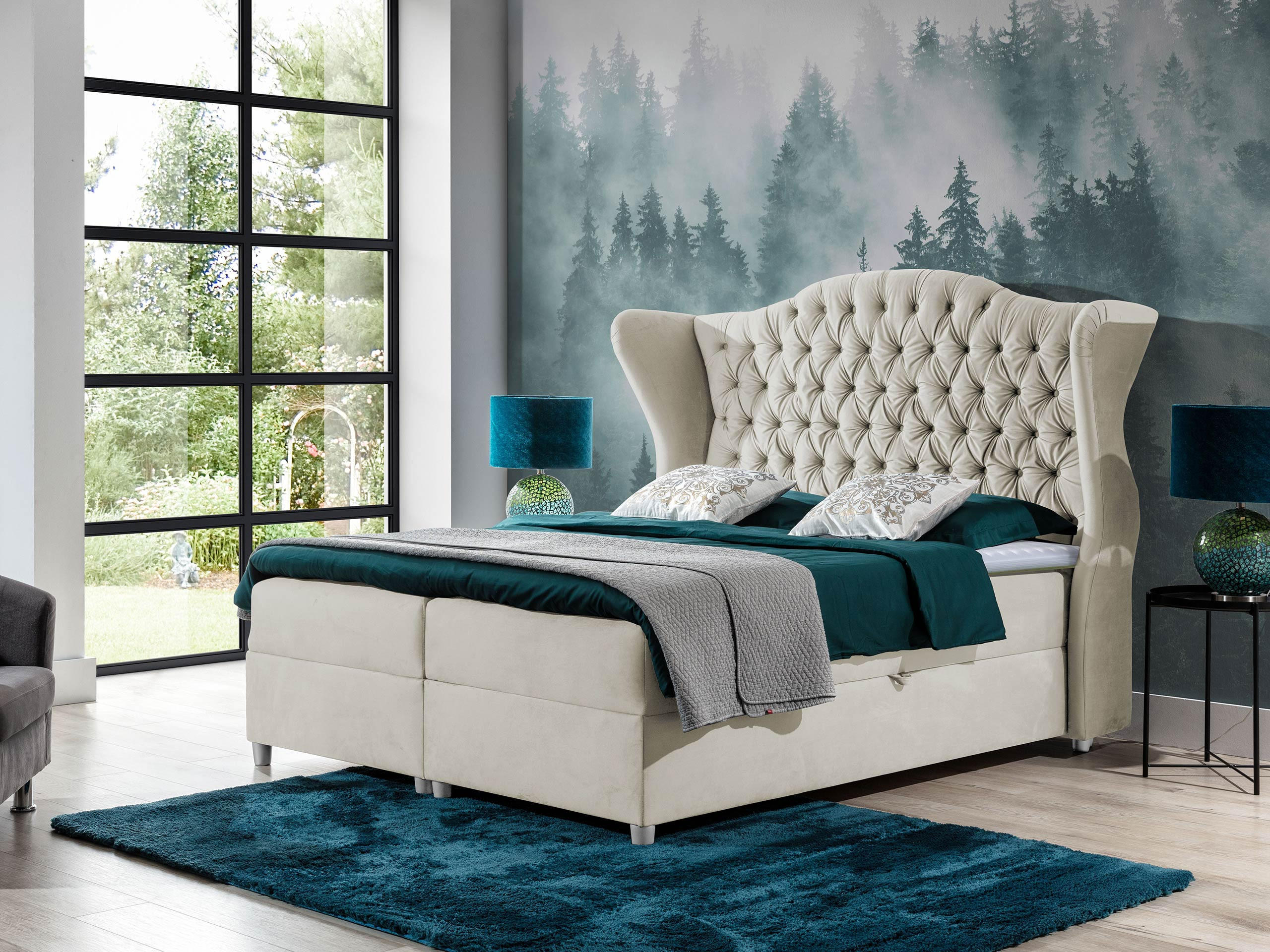 BOXBETT Livia - Creme, Holz (120/200cm) - MIRJAN24