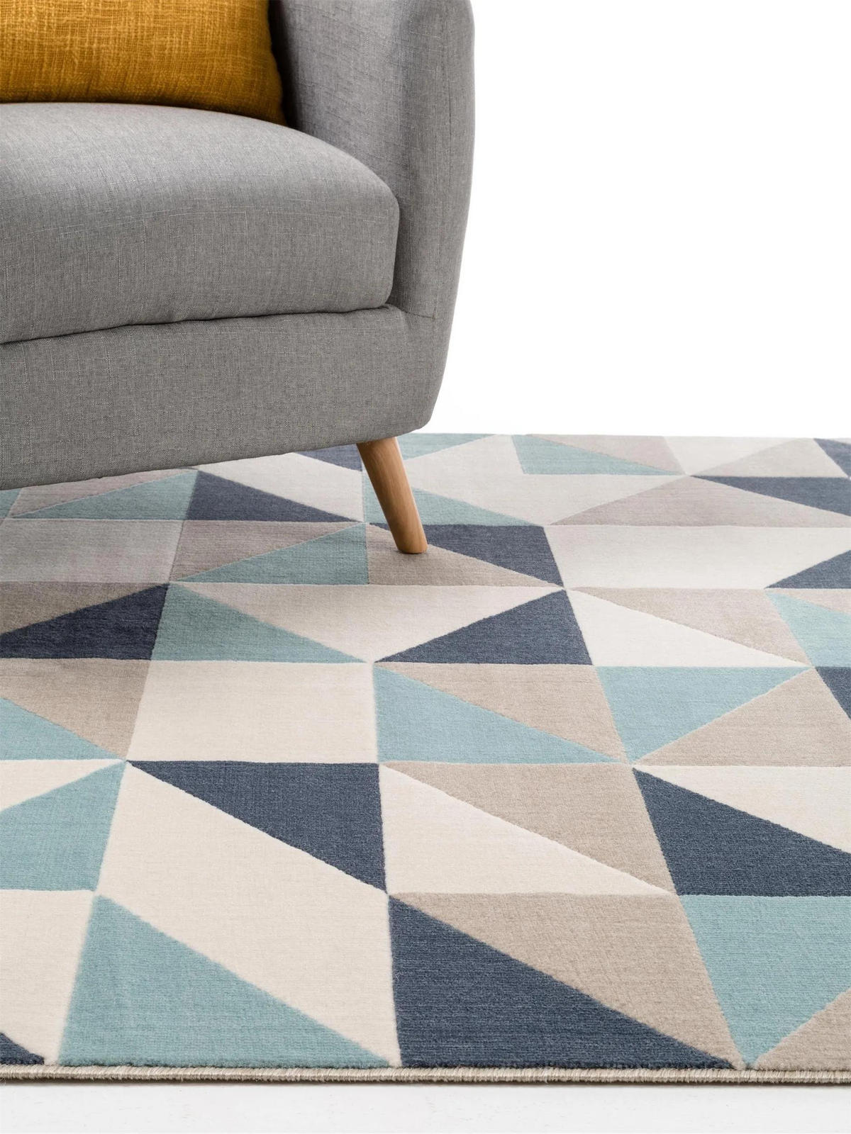 TEPPICH Dessert Blau 160x230 cm - Blau, Textil (160/230cm) - benuta Pop