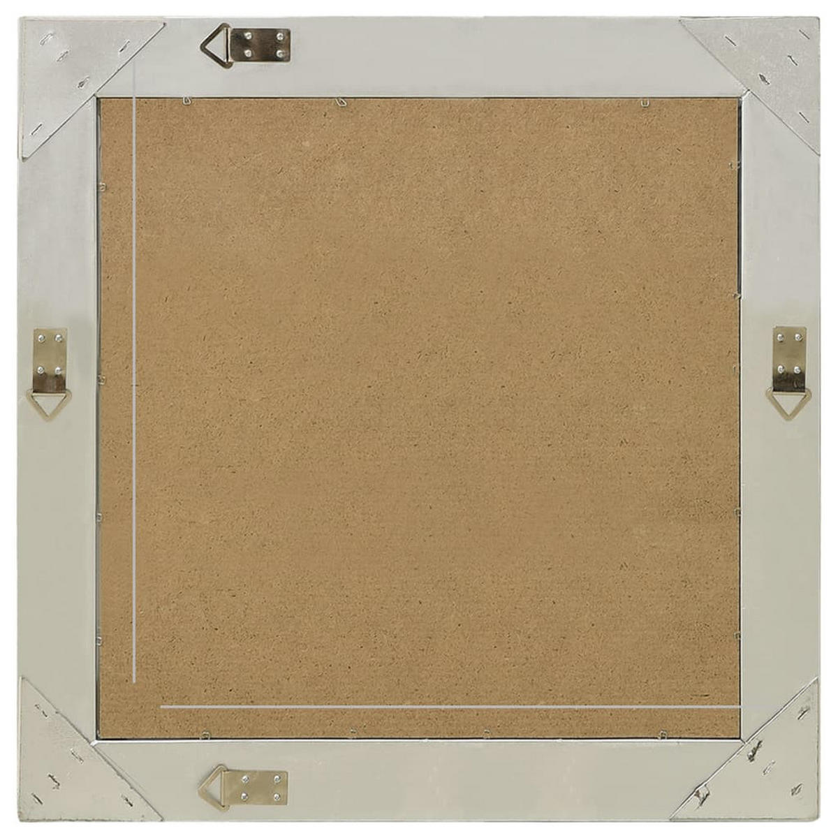 WANDSPIEGEL im Barock-Stil 60 x 60 cm Silbern - Silberfarben, Holz (60/1/60cm) - furnicato