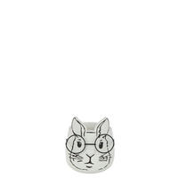 BLUMENTOPF HASEN - Zement - Weiß - M - 2er set - Ø 12 cm - Weiß, Stein (12/13.5cm) - J-Line