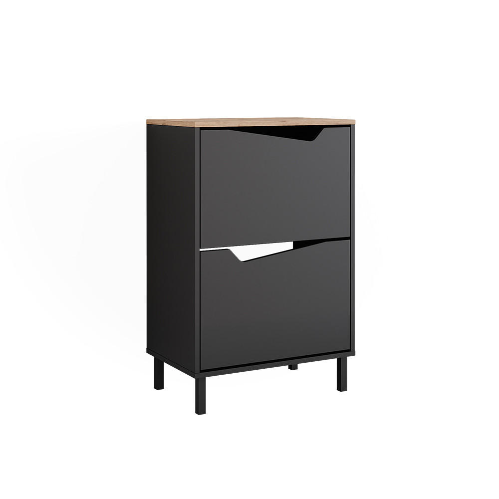 Vicco BOTNÍK NA BOTY Marelle Antracit/Artisan 60 x 91.6 cm se 2 přihrádkami