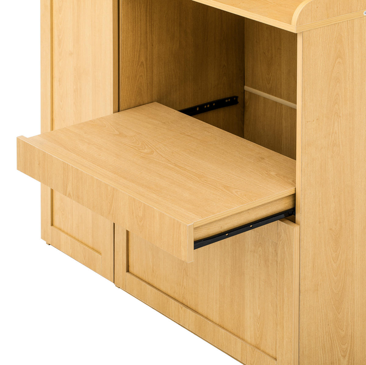 HIGHBOARD 98/177/40 cm Natur aus MDF mit verstellbaren Einlegeböden - Naturfarben, Holzwerkstoff (40/177/98cm) - OKMYHOME