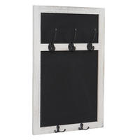 WANDGARDEROBE MIT KREIDETAFEL Weiß - Weiß, Holz (34/55/7cm) - Jamb