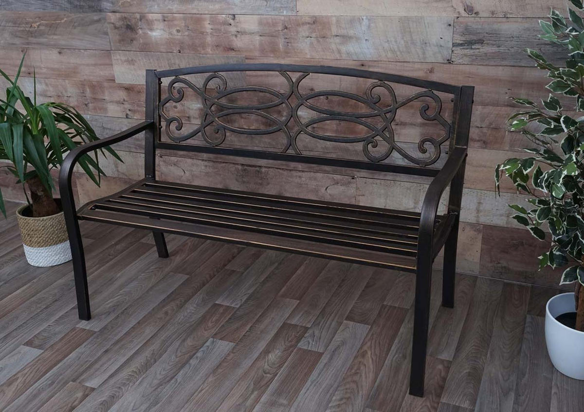 GARTENBANK Bronze - Bronzefarben, Metall (127/87/58cm) - MCW