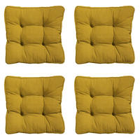 SITZKISSEN Panama 47/47 cm 4er-Set - Gelb, Textil (47/8/47cm) - Madison