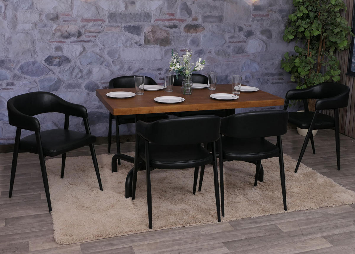 JEDÁLENSKÁ stolička Čierna - čierna, plast (51/77/52cm) - MCW