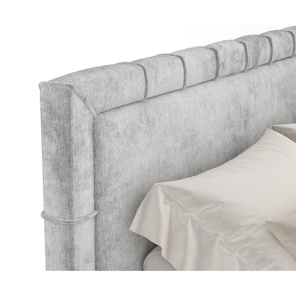 Thumbnail - Maison de Reve Boxspringbett, Hellgrau, Textil, Buche, Kiefer, H3, Höhe ca. 36 cm, 140x200 cm, Oeko-Tex® Standard 100, F...