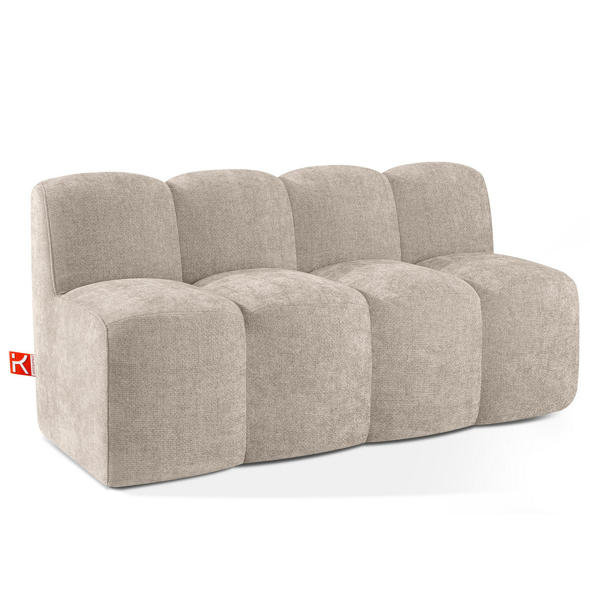 ESSZIMMERBANK BRESCO, Beige - Beige, Holz/Holzwerkstoff (163/80/72cm) - KONSIMO®