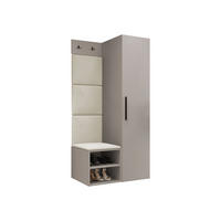 GARDEROBEN-SET Medi III - Kaschmir/Beige, Holzwerkstoff/Kunststoff (40/191/50cm) - MIRJAN24