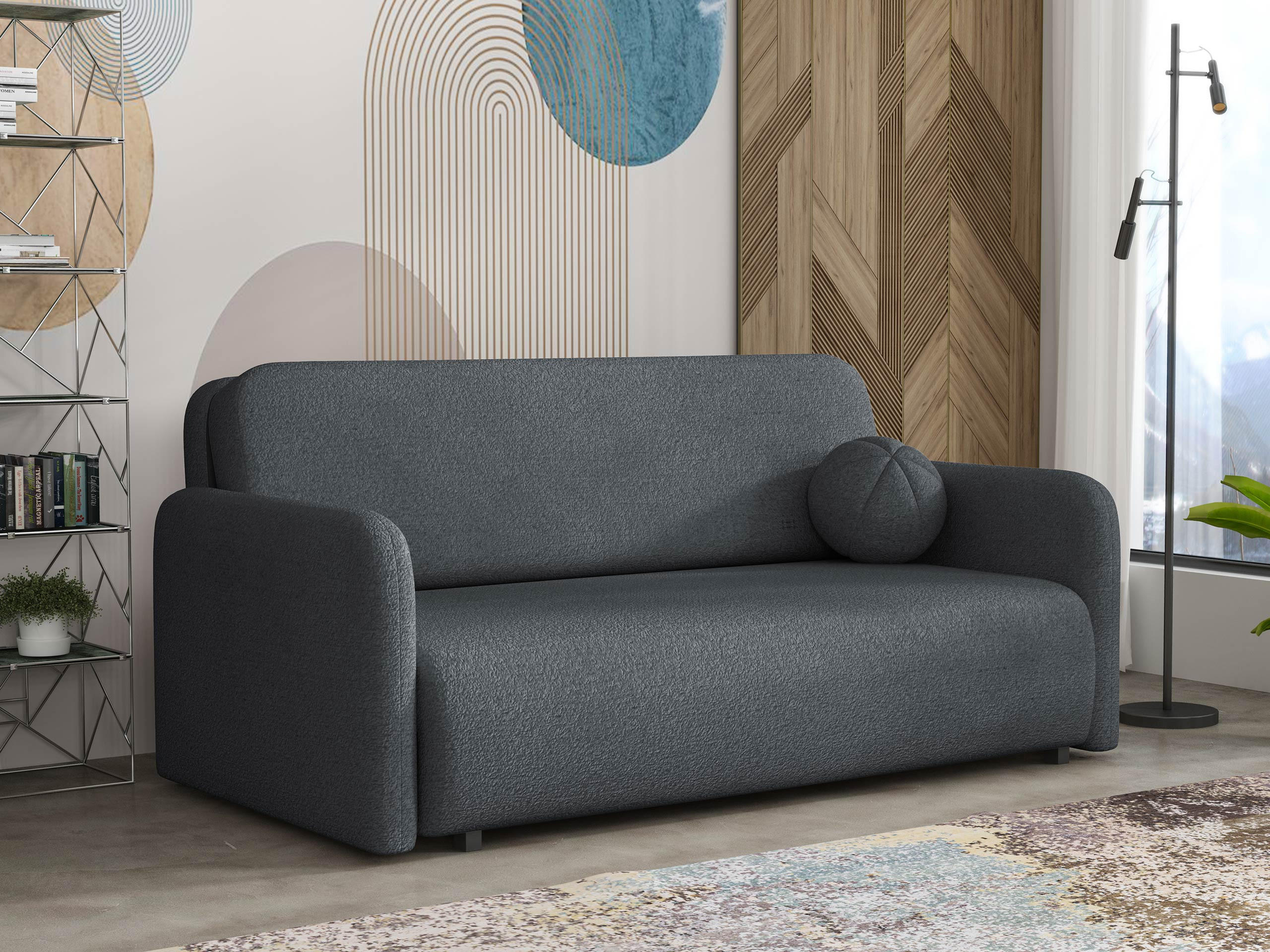 SCHLAFSOFA Viva Sun IV - Dunkelgrau/Schwarz, Holz/Textil (170/85/103cm) - MIRJAN24
