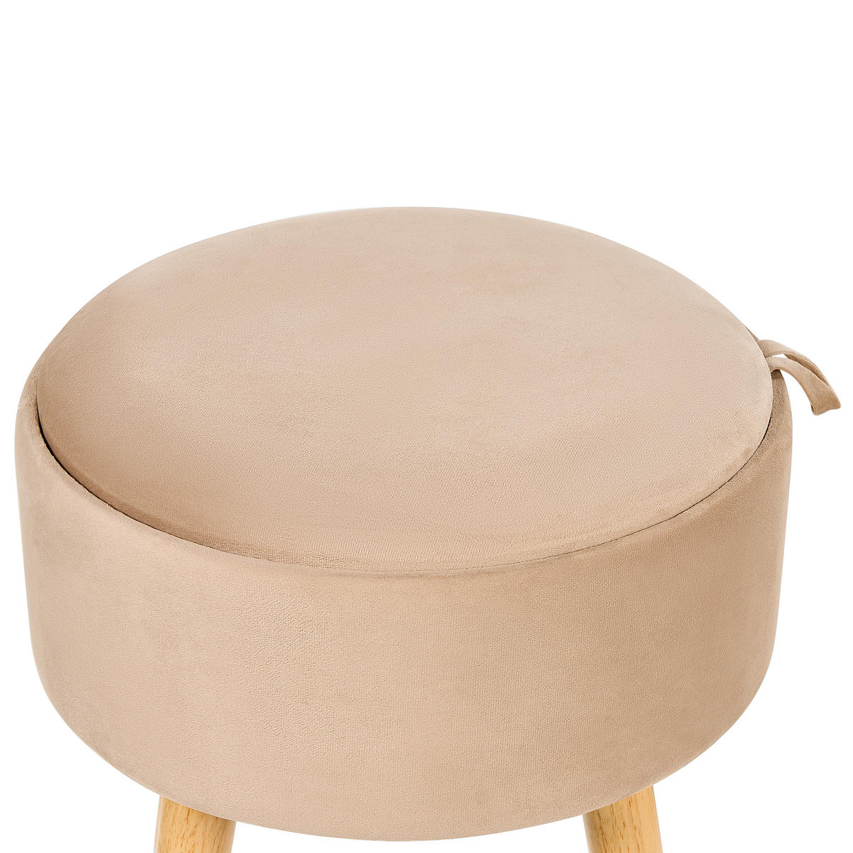 HOCKER Neely 39/39/43 cm - Beige, Textil (39/43/39cm) - Beliani