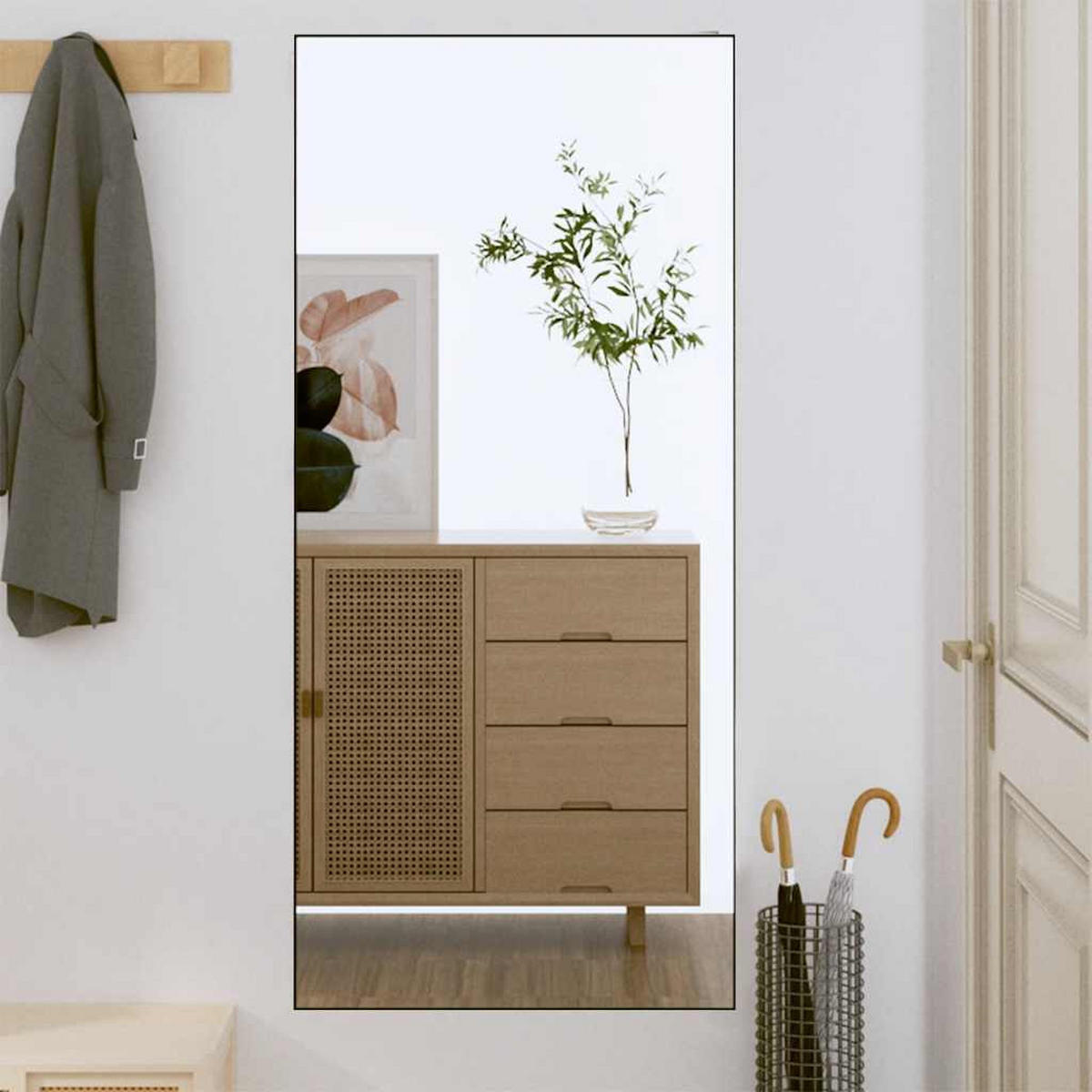 WANDSPIEGEL 50x100 cm Glas Rechteckig - Silberfarben, Glas (50/100/1cm) - furnicato