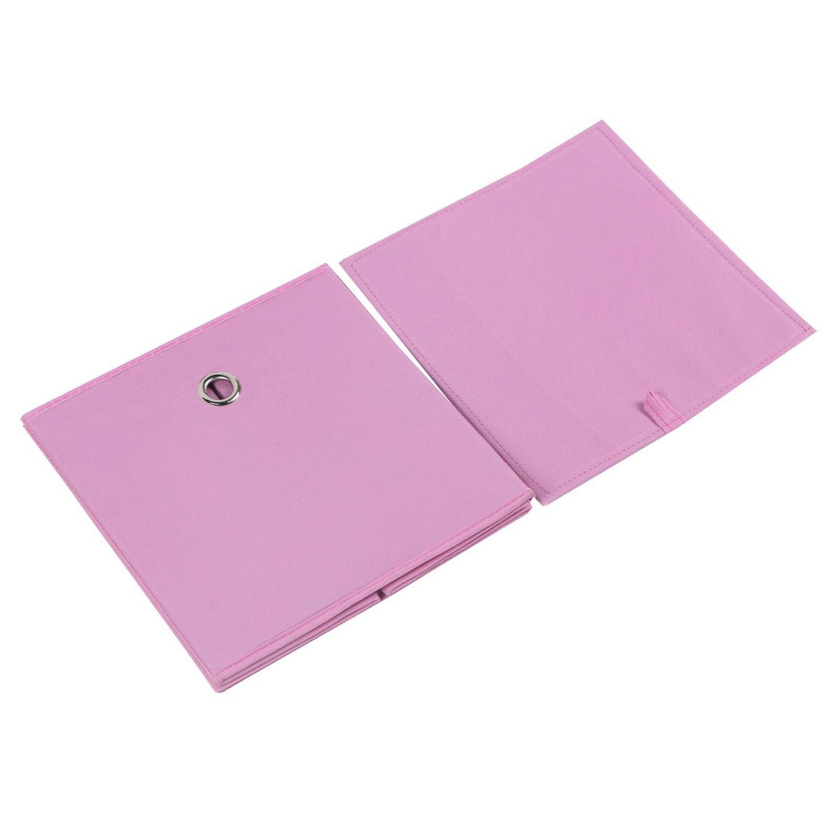 FALTBOX ELA 2ER-SET - Rosa, Textil (27/27/27cm) - IDIMEX