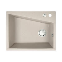 EINBAUSPÜLE Grenada Beige, Einzelbecken, 48/60/22,7 cm - Beige, Stein (48/22.7/60cm) - bad land
