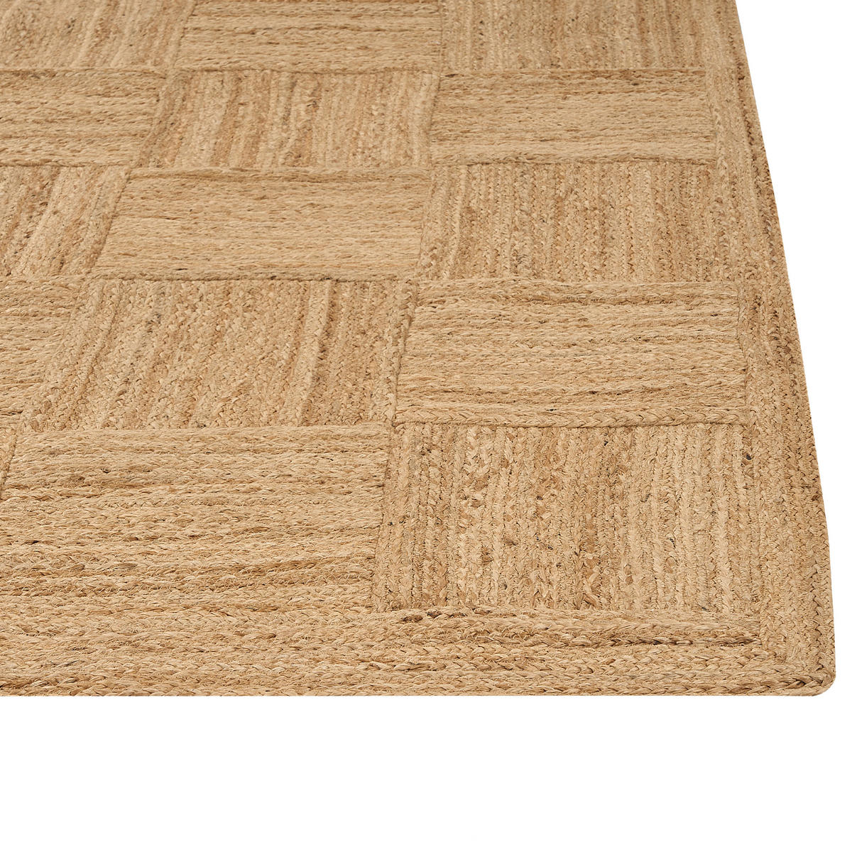 MATTA flätad beige 300/400 cm Esentepe - Beige, Naturmaterial (300/400cm) - Beliani