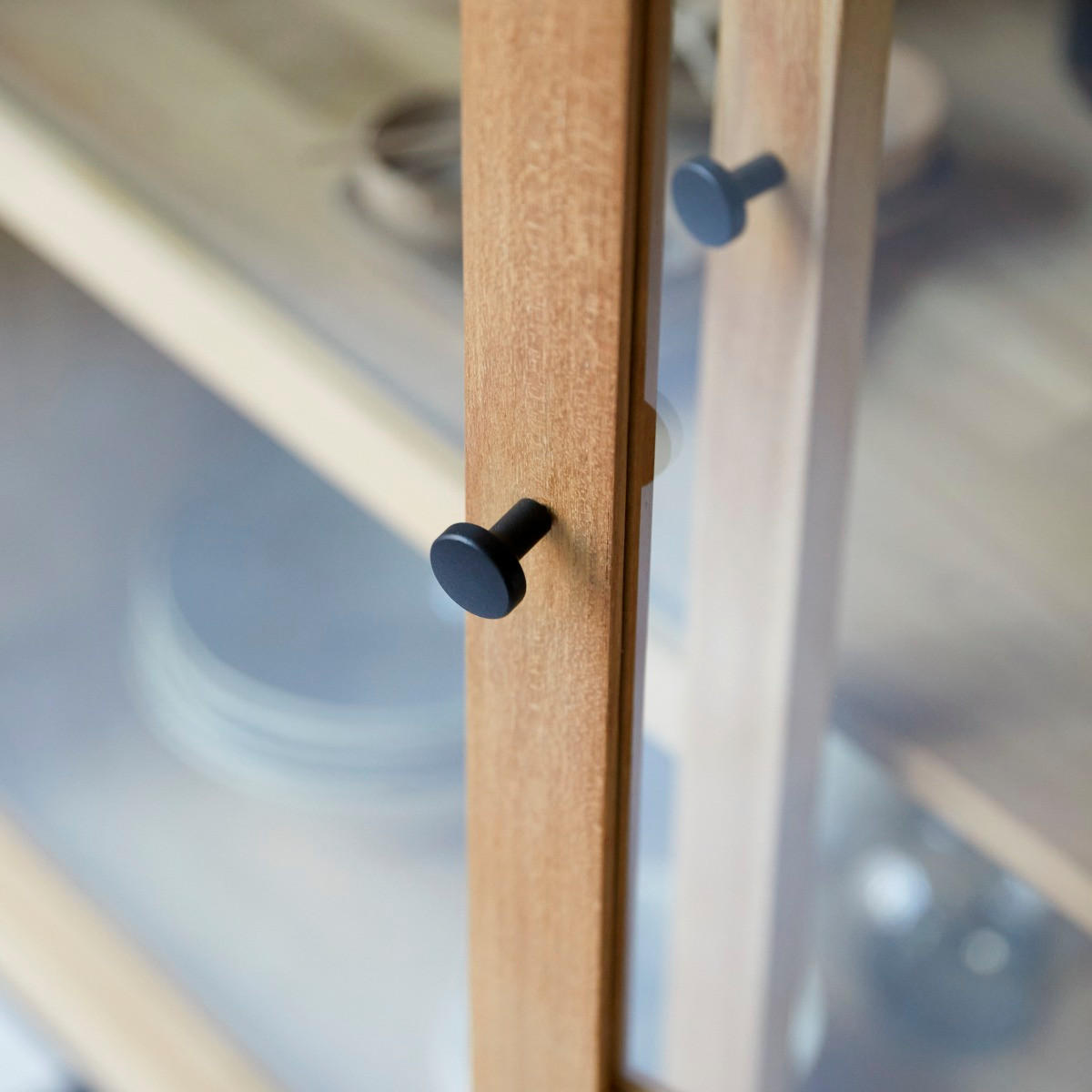 VITRINENSCHRANK Babeth Natur aus Teak - Naturfarben, Holz (120/173/45cm) - Tikamoon