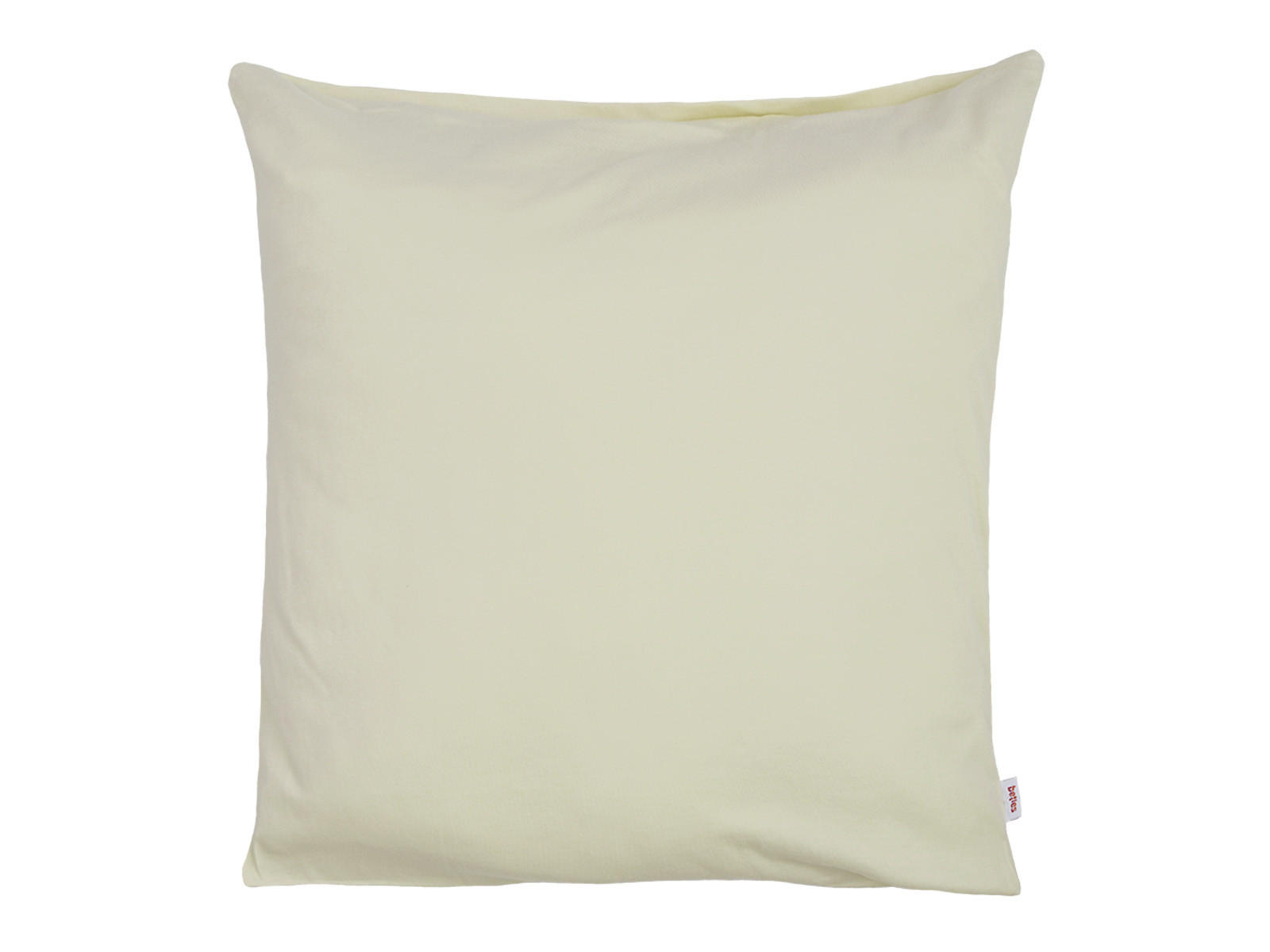 KISSENHÜLLE BasicSoft saatpearl-beige 100% Baumwoll-Jersey 40/40 cm - Beige, Textil (40/40cm) - beties Heimtextil